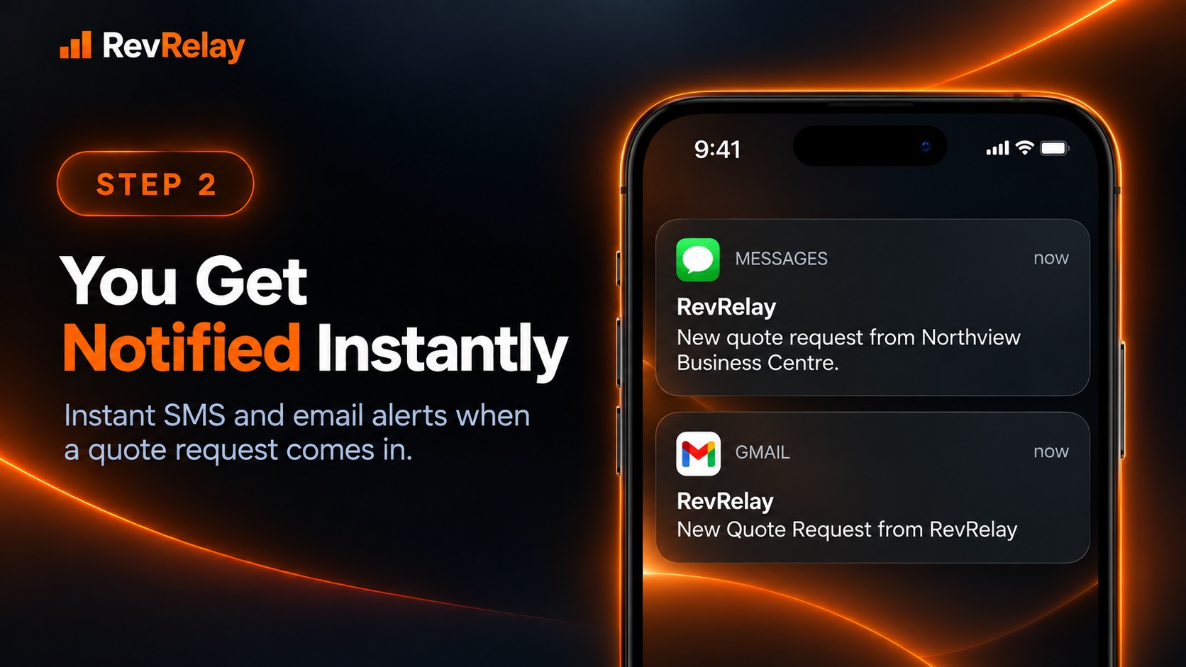 Step 2: You’re notified instantly